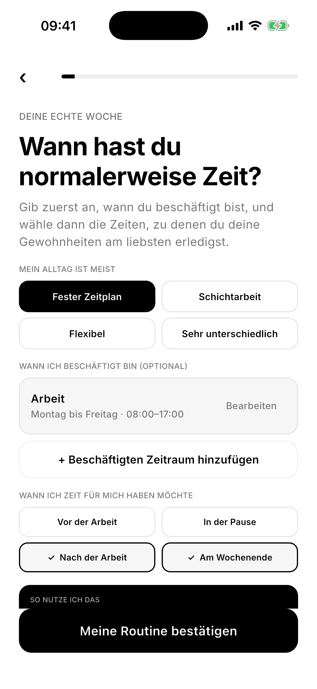 Northward availability settings