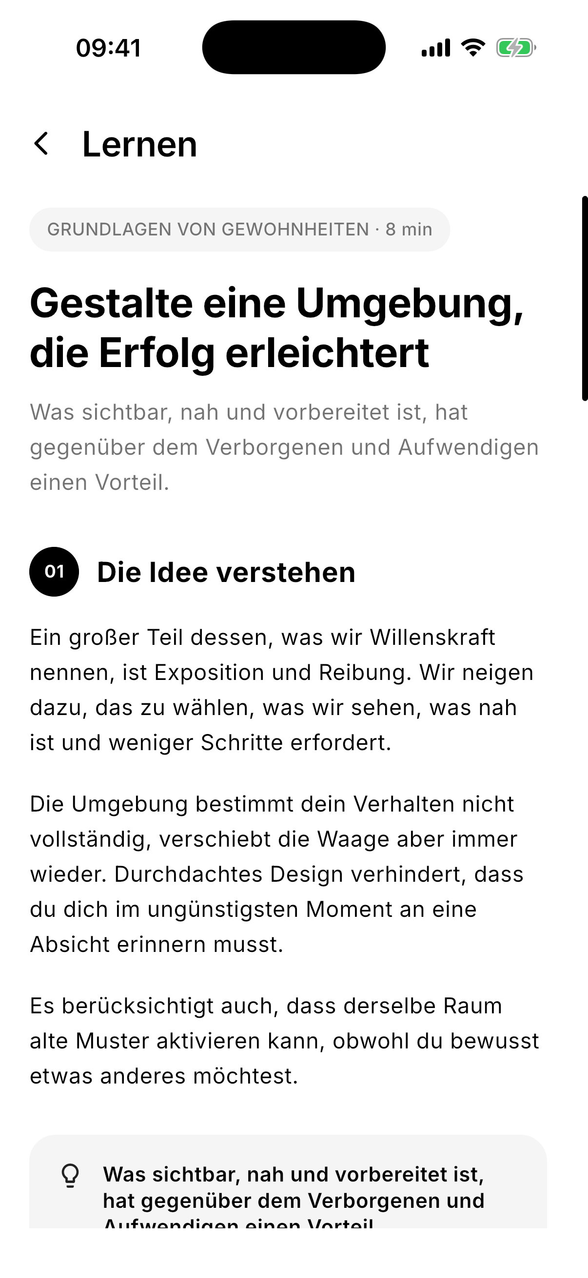 Lerne, was funktioniert