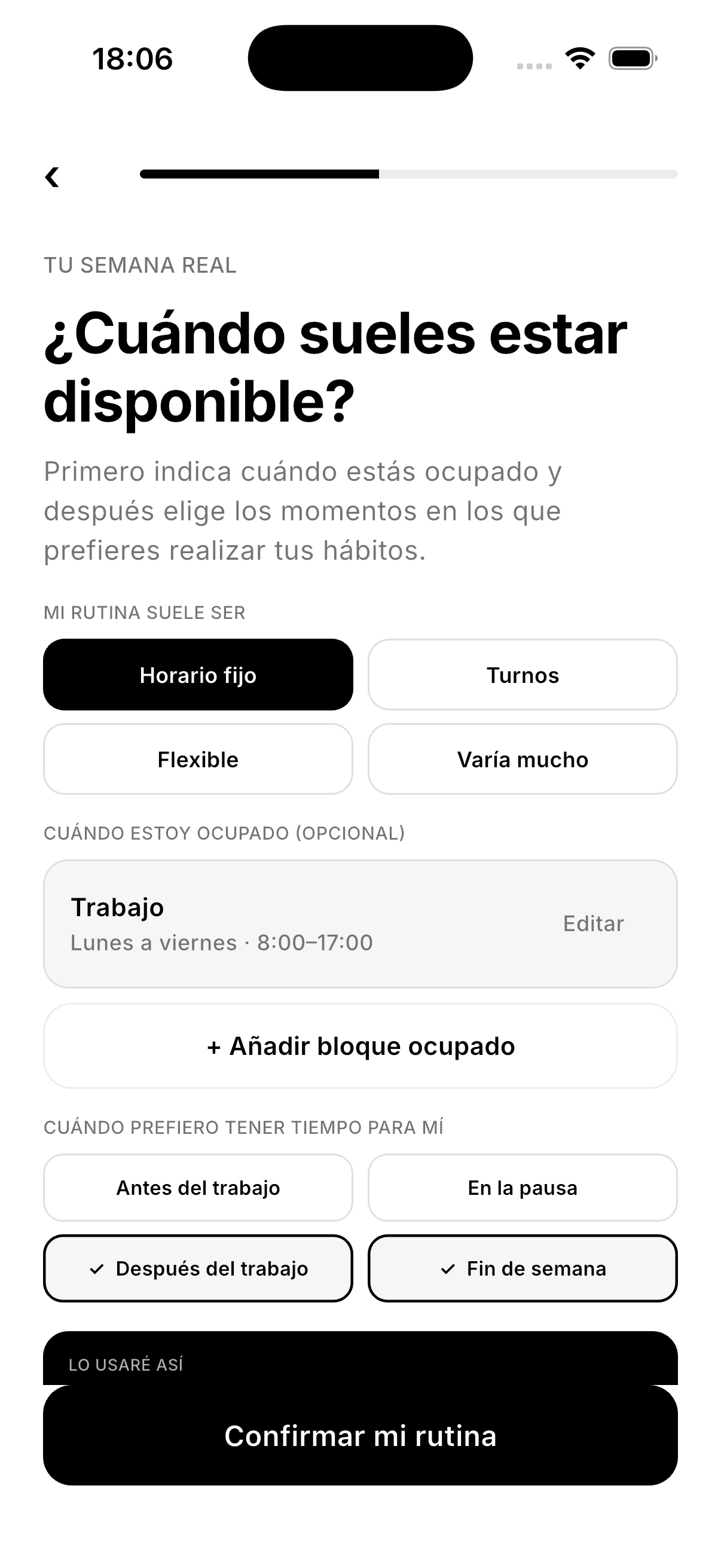 Northward availability settings